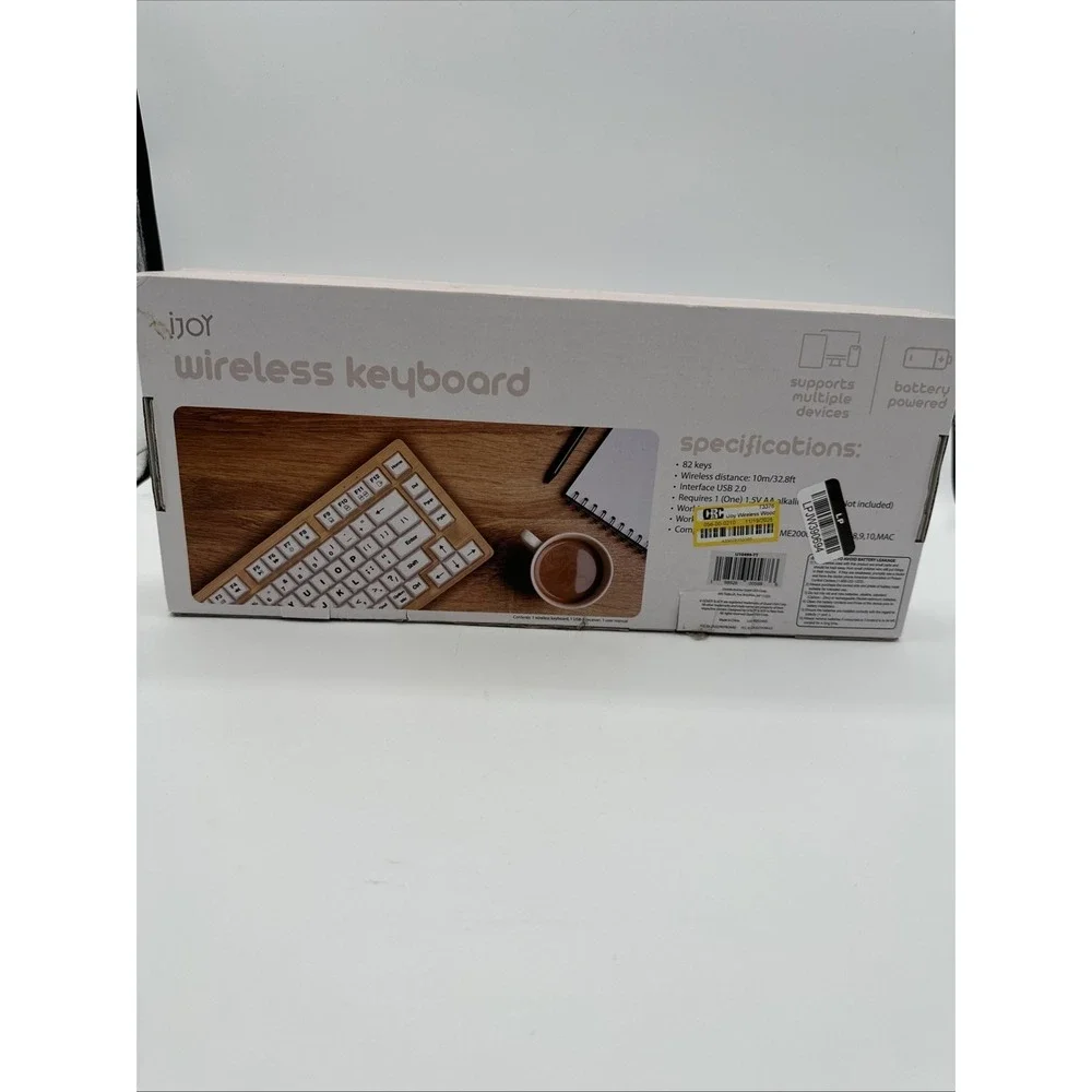 iJoy Wireless Wooden Keyboard - Open Box